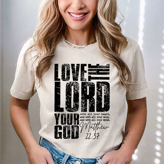 Love the Lord Black (DTF)