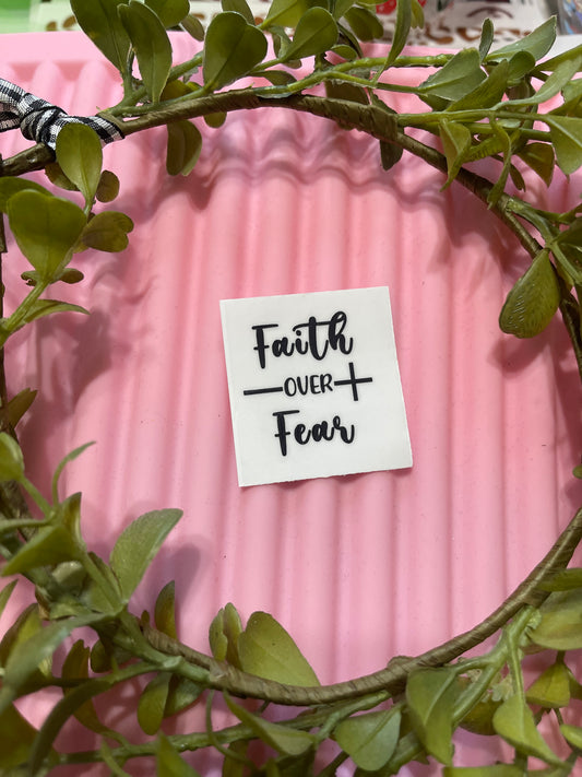Faith Over Fear-UVDTF Keychain Decal