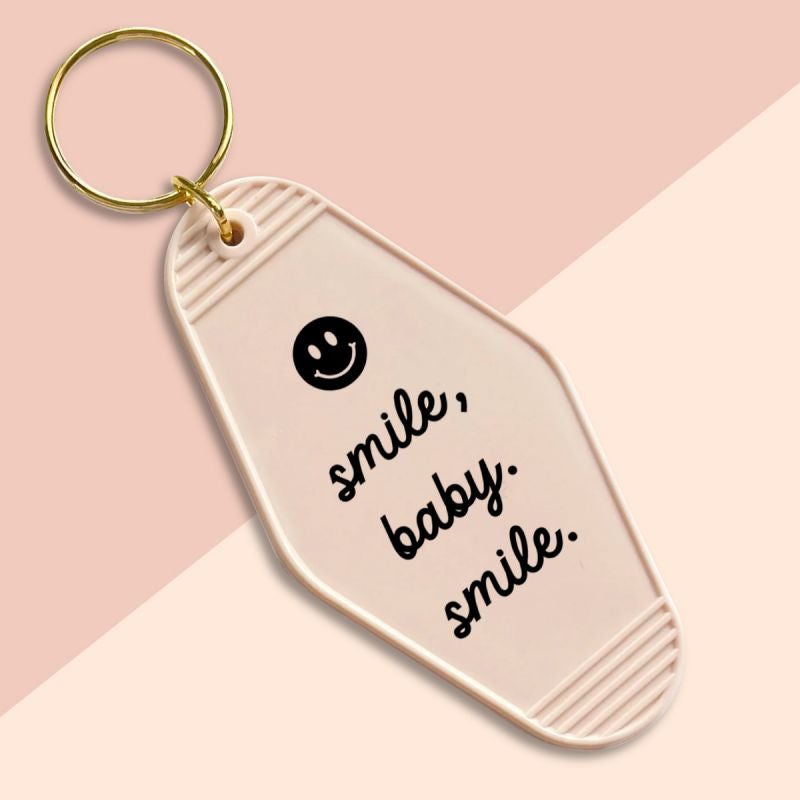 Smile Baby-UVDTF Keychain Decal