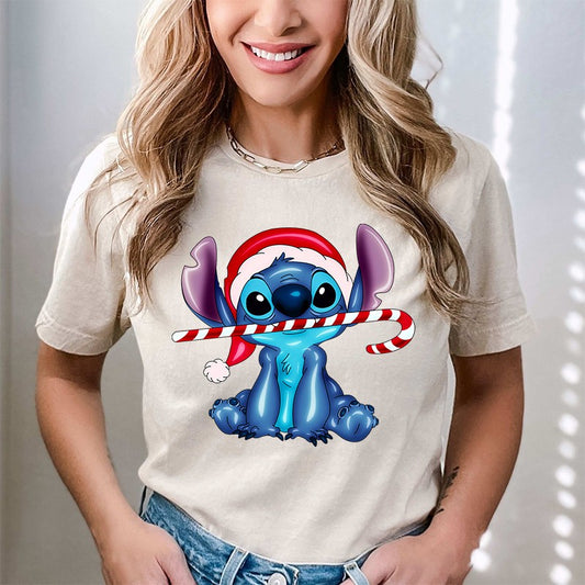 Blue Alien Candy Cane (DTF)