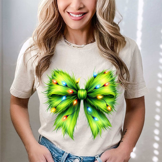 Grinch Bow (DTF)
