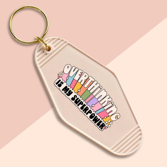 Overthinking-UVDTF Keychain Decal