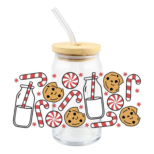 Red milk and cookies