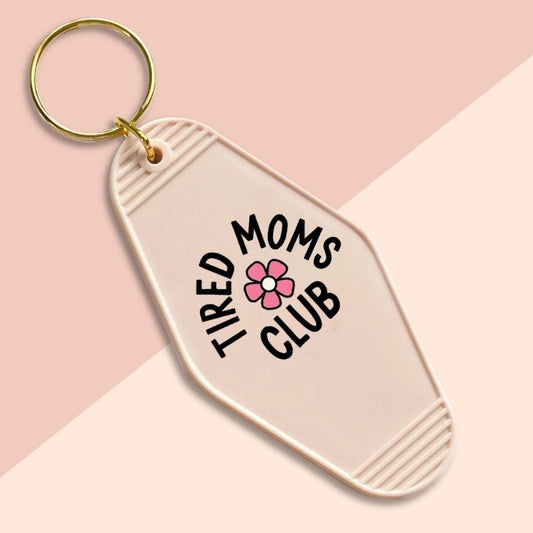 Tired Moms Club-UVDTF Keychain Decal