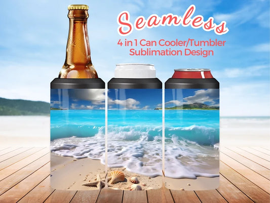 Beach 4 in 1 Cooler Tumbler