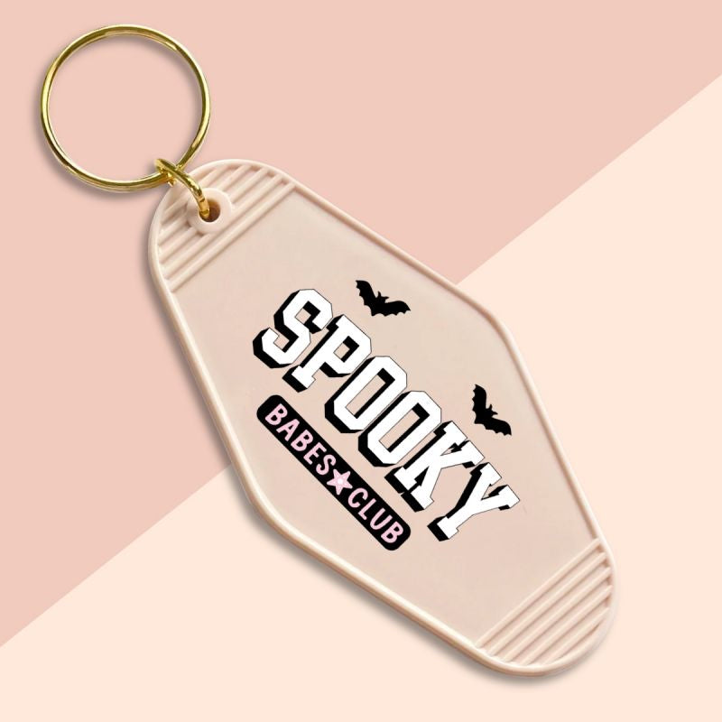 Keychain Decal Spooky babes club-UVDTF Keychain Decal – pinkheartcollc