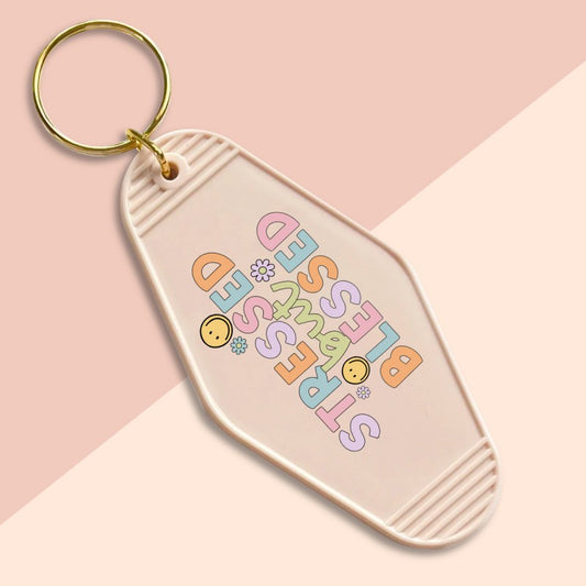 Stressed but blessed-UVDTF Keychain Decal