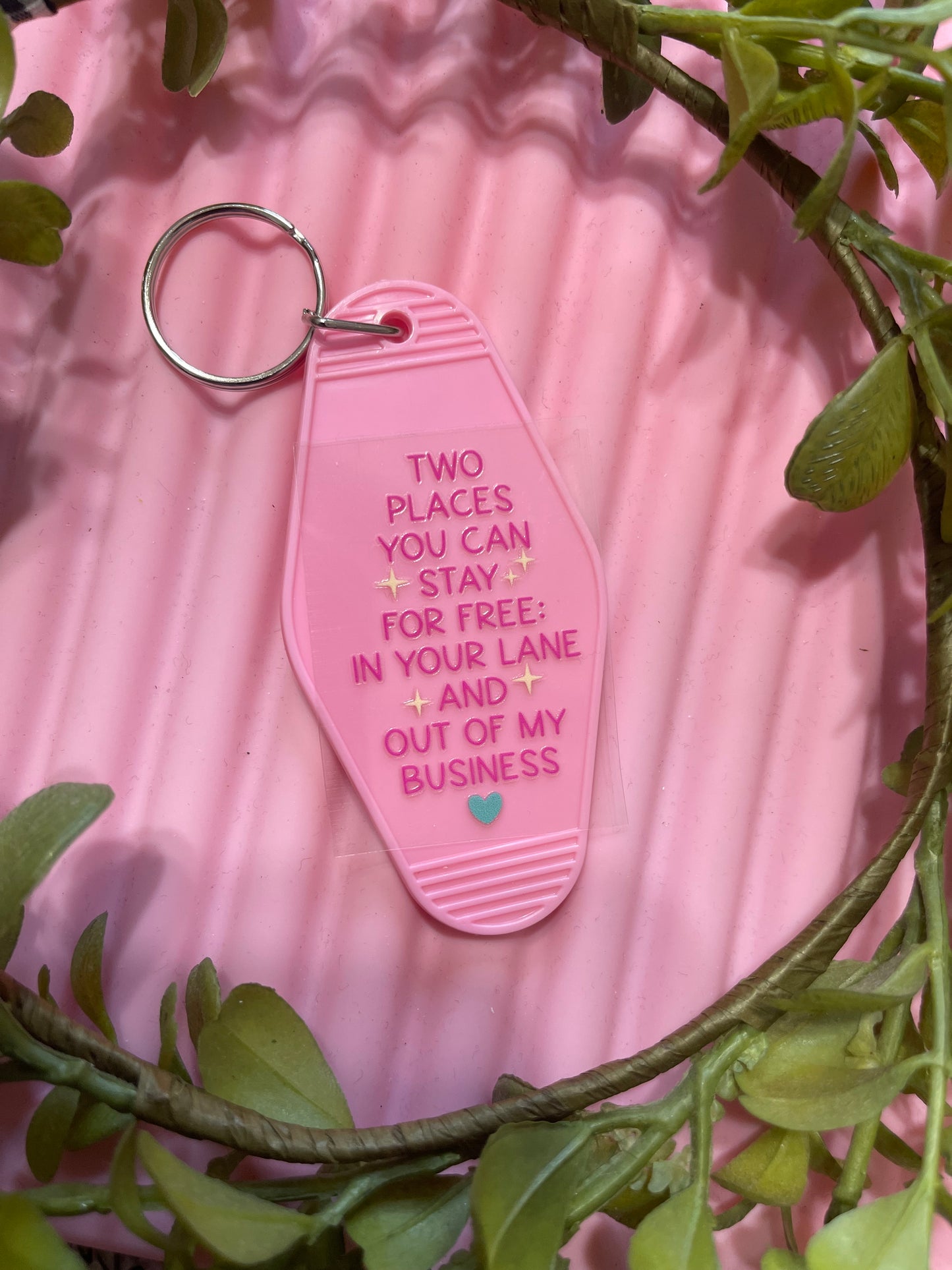 Stay for free in your lane-UVDTF Keychain Decal