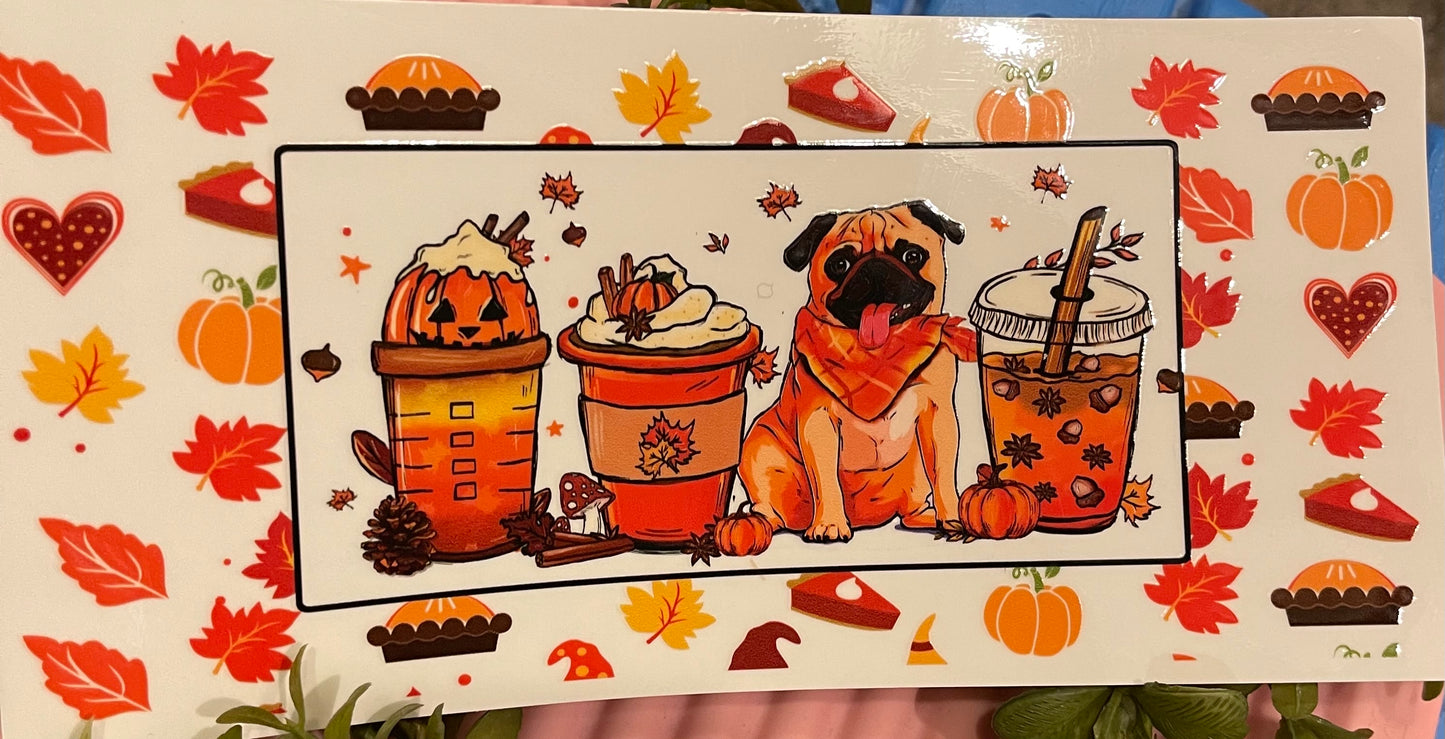 Pug Fall Coffee