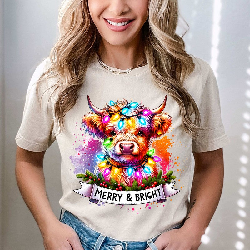 Merry Bright Cow (DTF)