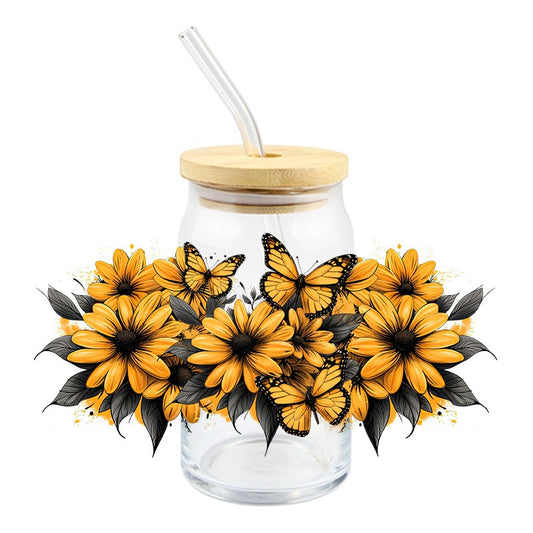 Sunflowers and Butterflies