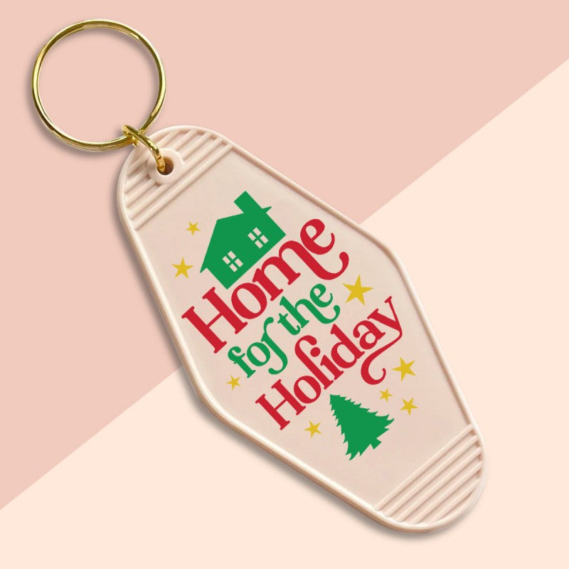 Home for the Holiday-UVDTF Keychain Decal