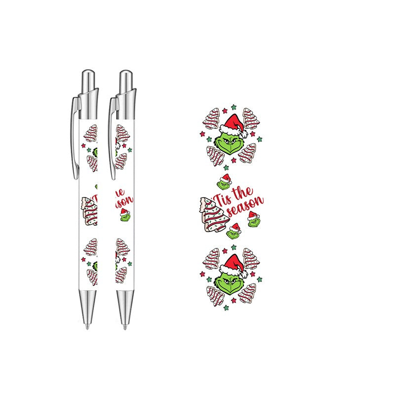 Grinch Tis the Season Cakes Pen Wrap