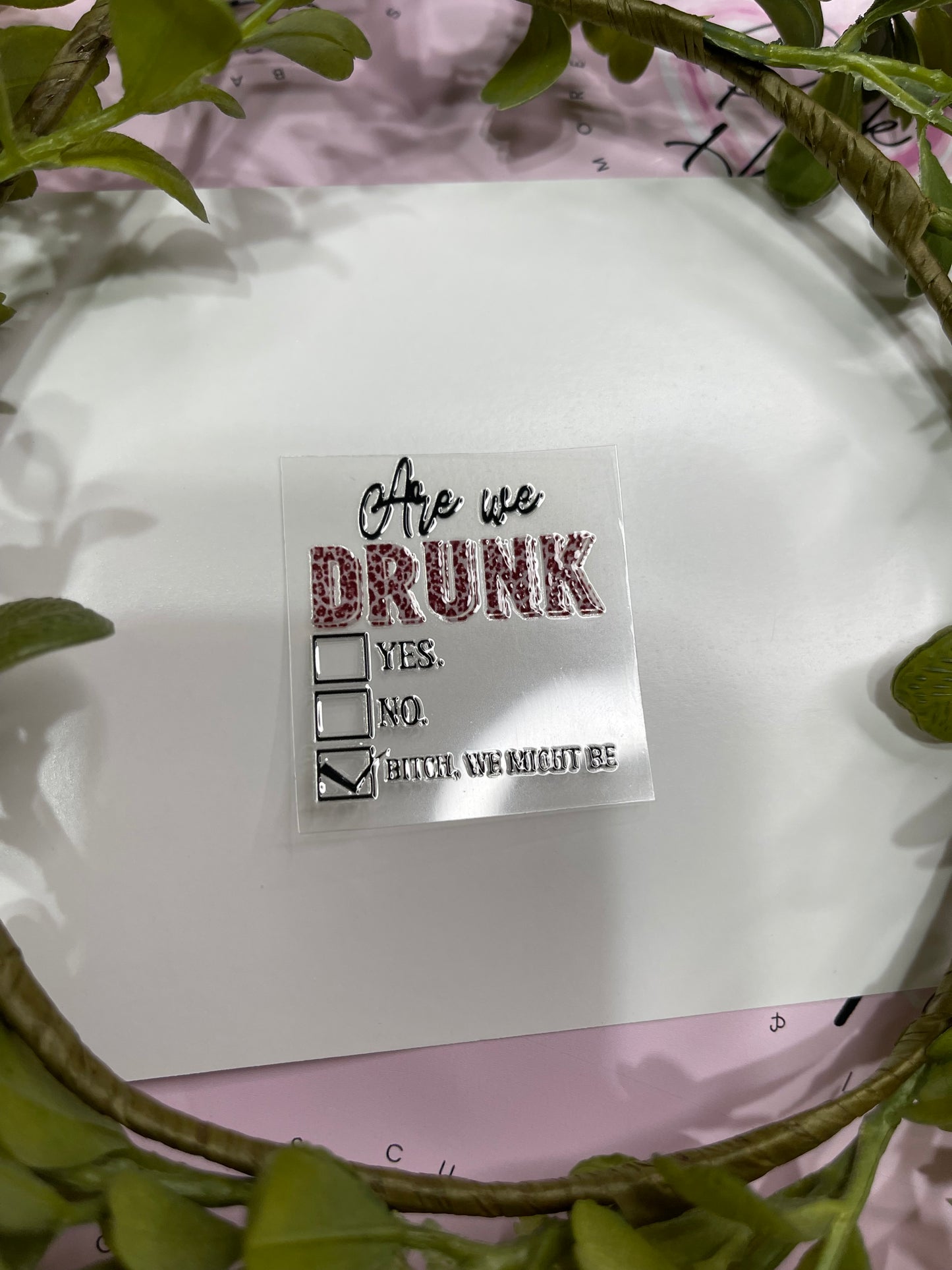 Are You Drunk-Shot Decal