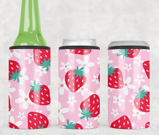 Strawberry 4 in 1 Cooler Tumbler