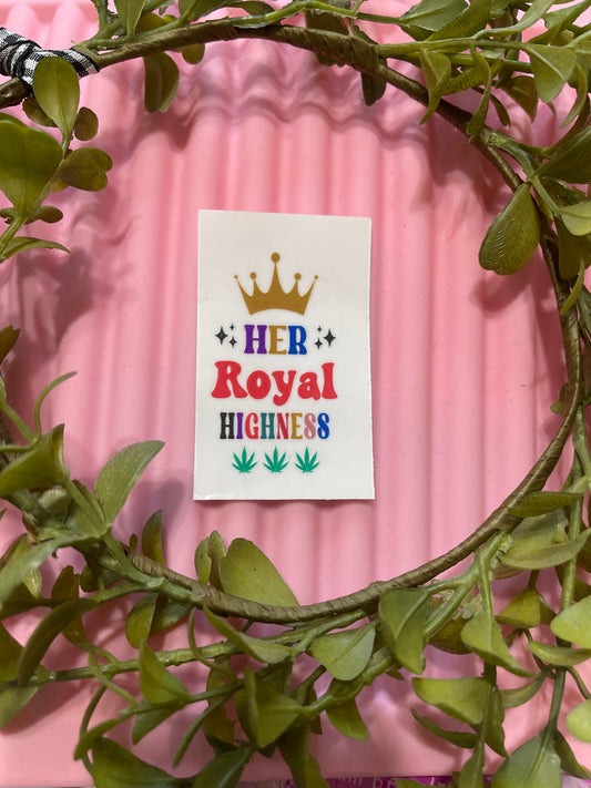 Her Royal Highness-UVDTF Keychain Decal