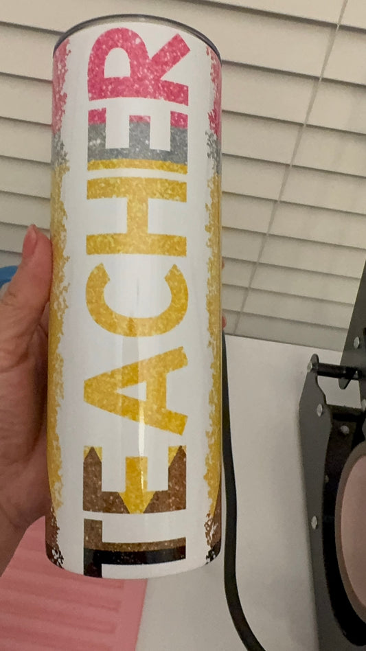 Yellow Teacher Tumbler
