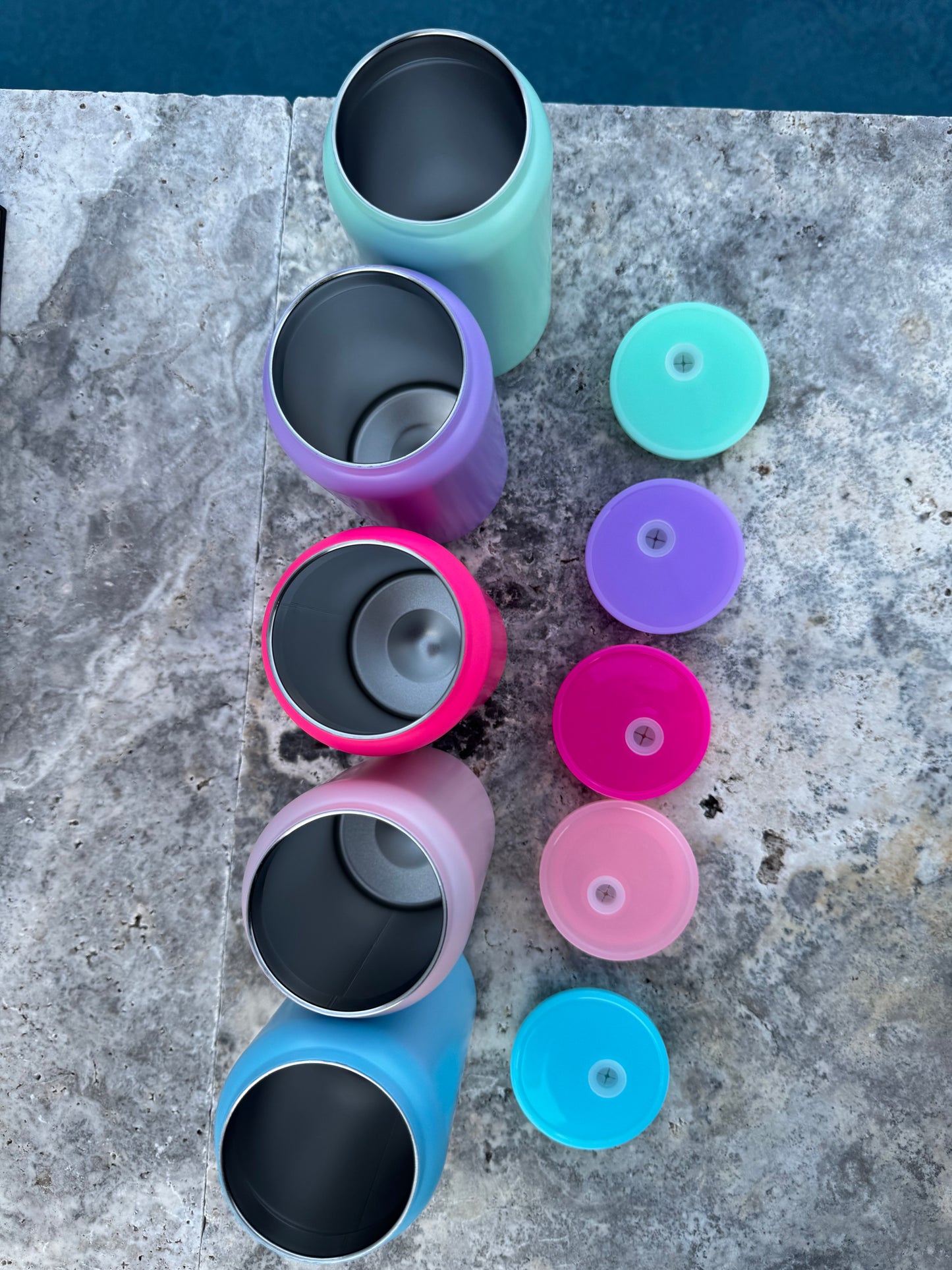 16oz Stainless Steel Colored Cans