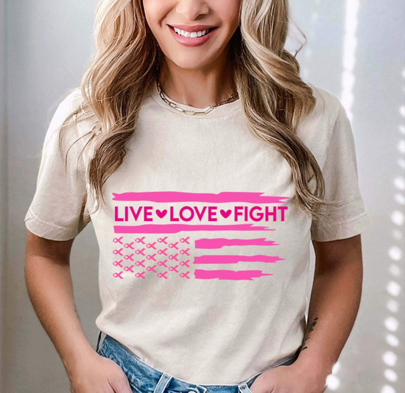 Pink Ribbons Flag (DTF)