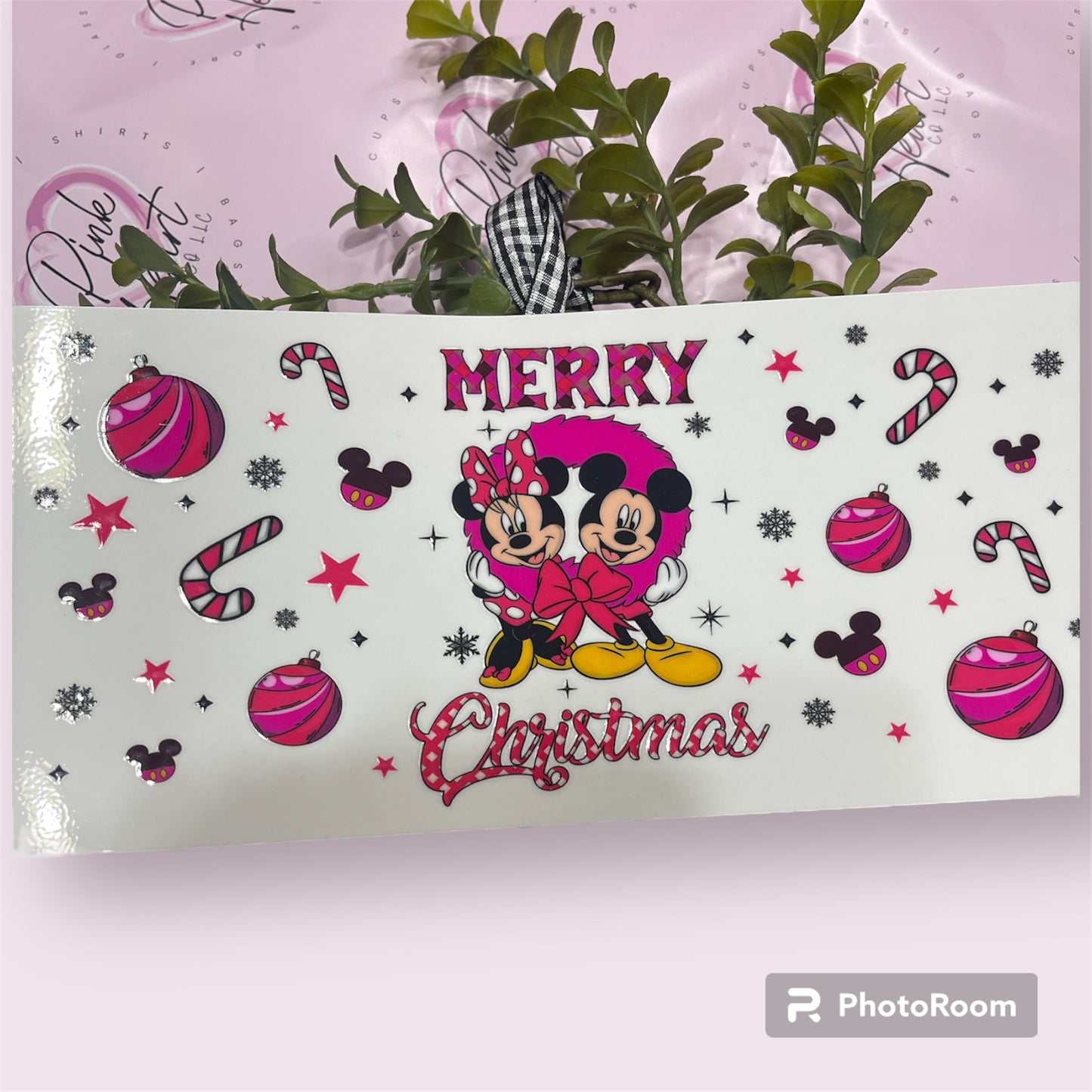 Merry Christmas Pink Mouse