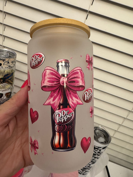 Dr P Frosted Glass Cup