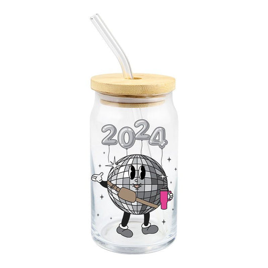 New Year 2024 Glass Cup
