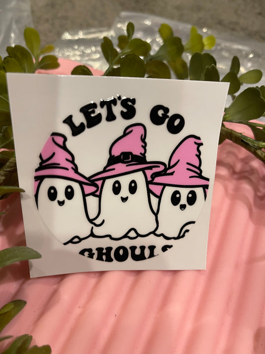 LET'S GO GHOULS LID DECAL ONLY
