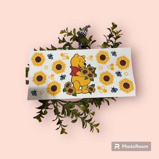 Pooh and Sunflowers