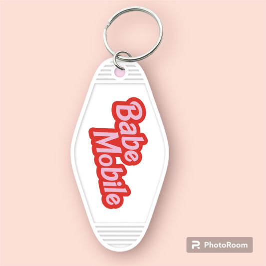 Babe Mobile-UVDTF Keychain Decal