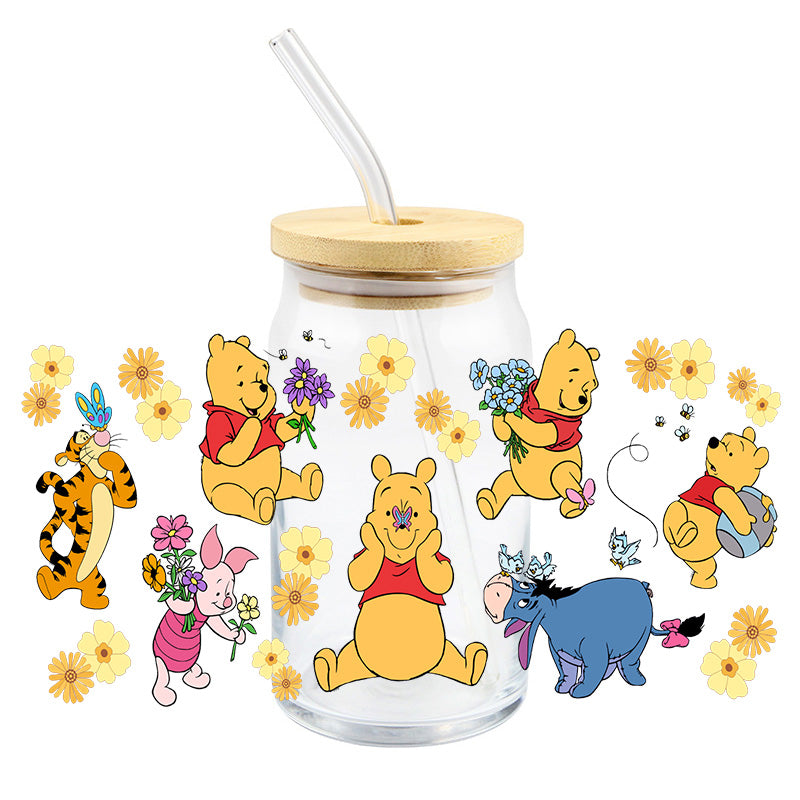 Pooh Friends and Flowers