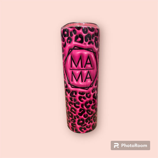 3D Tumbler Mama Pink Bubble