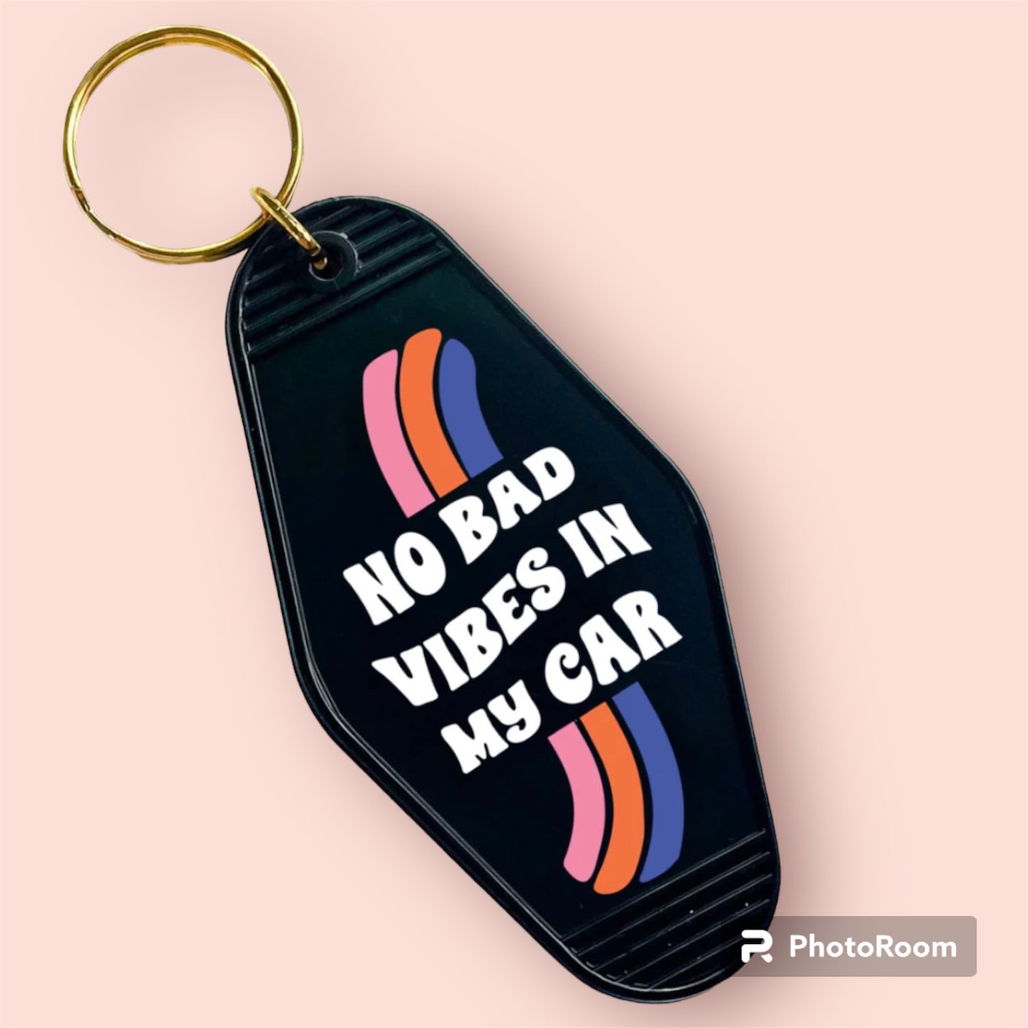No Bad Vibes in my Car-UVDTF Keychain Decal